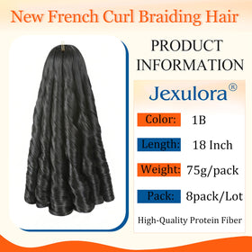 Jexulora silk-like fiber provides smooth texture and natural shine for braided looks.