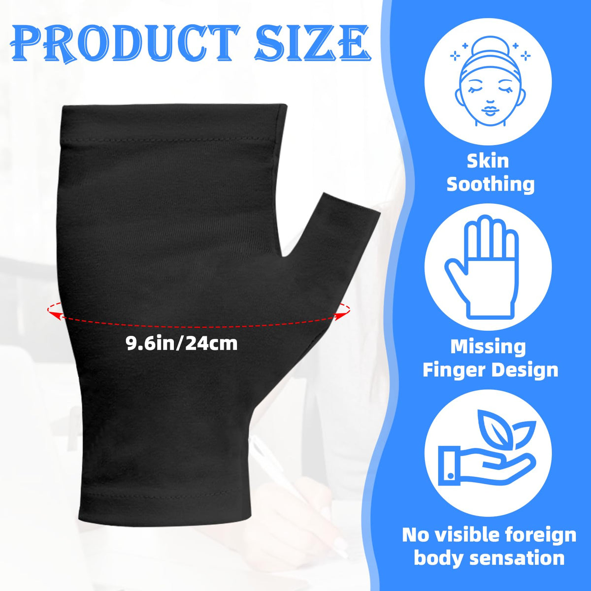 JFHNMLW gloves soft material breathable for itch relief and long wear