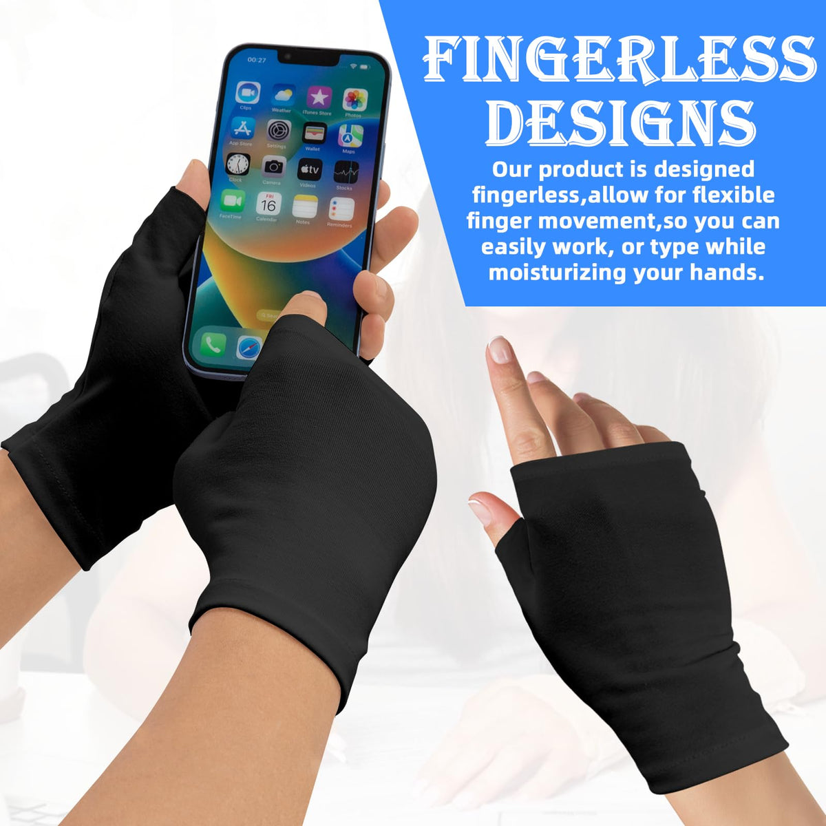 JFHNMLW touchscreen-friendly gloves stay connected during care routines
