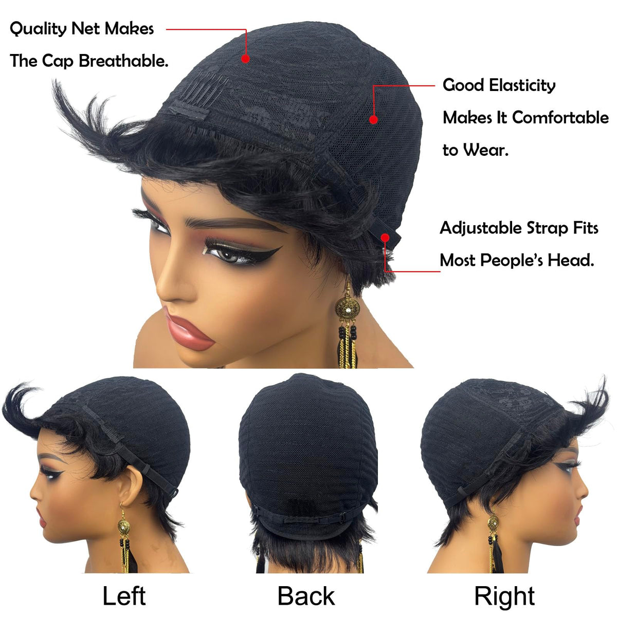 Jgzpfo Pixie Cut Wig flawless finish for events and outings.