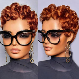 Jgzpfo Pixie Cut Wig close-up shows natural hair texture for everyday wear