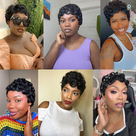 Jgzpfo Pixie Wig ready-to-wear look straight from packaging