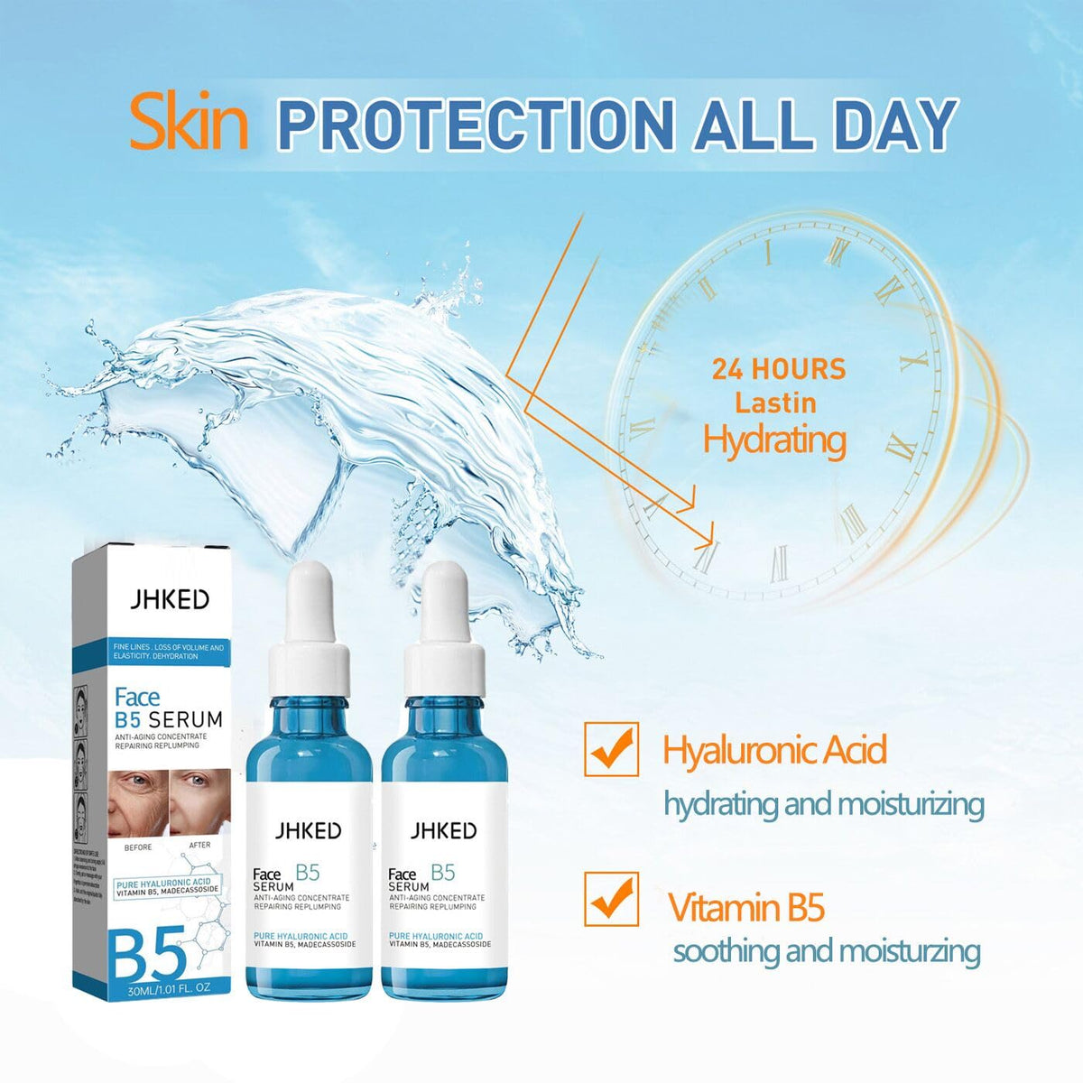 JHKED Madecassoside skin-soothing visual emphasizing repair support.