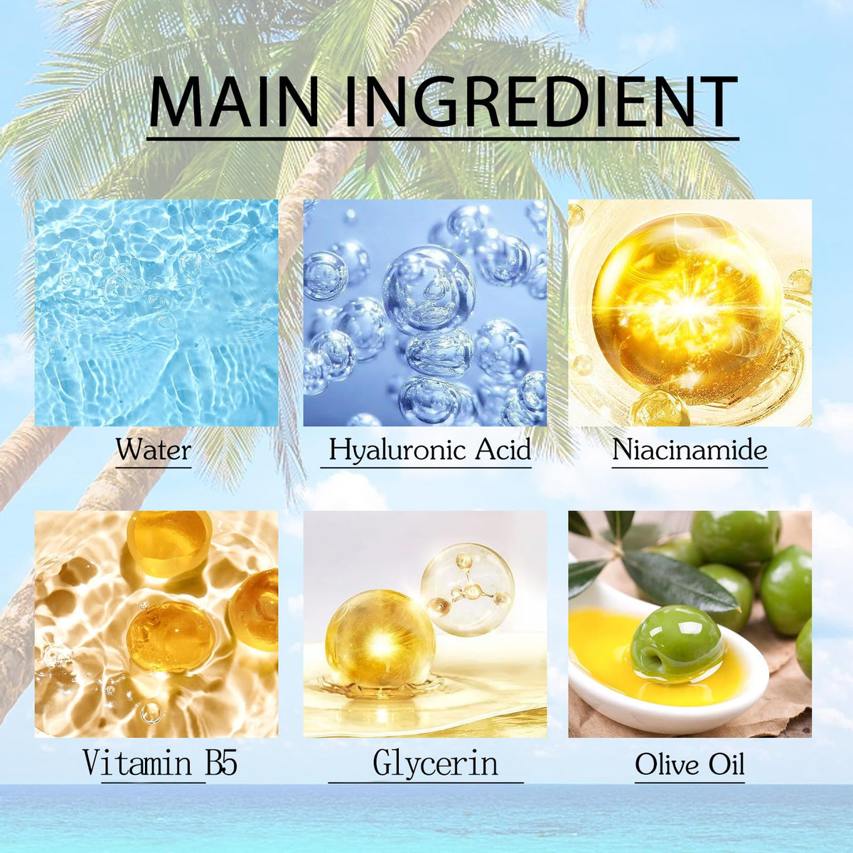 JHKED Vitamin B5 moisture boost illustration for enhanced hydration.