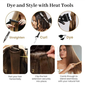 Jiameisi easy-care clip-ins maintain softness and shine