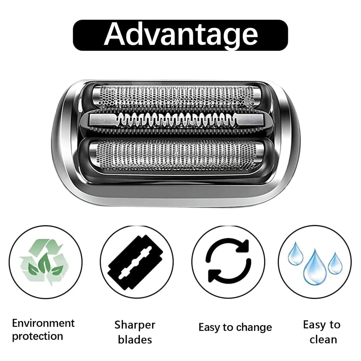 JIANCENGYU 73S head featuring precision cutting system for directional whiskers.