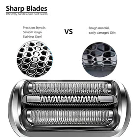 JIANCENGYU stainless steel mesh design 73S head provides skin-friendly contact.