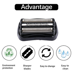 JIANCENGYU 21B compatible for wet and dry shaving across Braun Series 3.