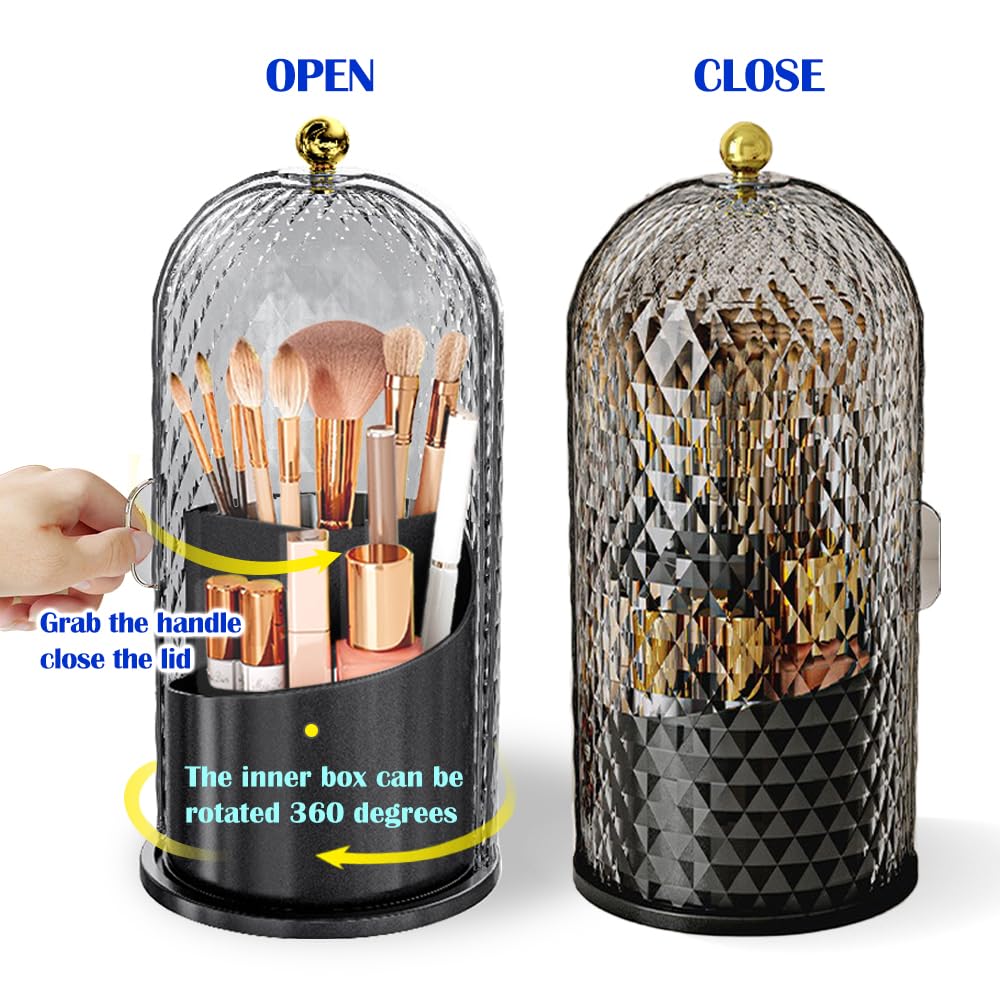 JIANGLAI clear dustproof storage highlights skincare essentials at a glance.