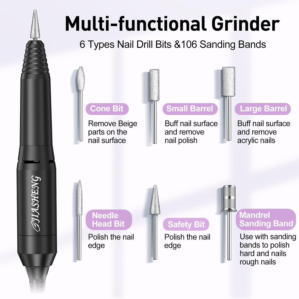 JIASHENG Aluminum handpiece reduces heat and vibration during use
