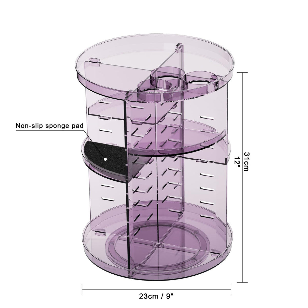 Jiavarry adjustable-height tray insert illustrating customizable space for tall items