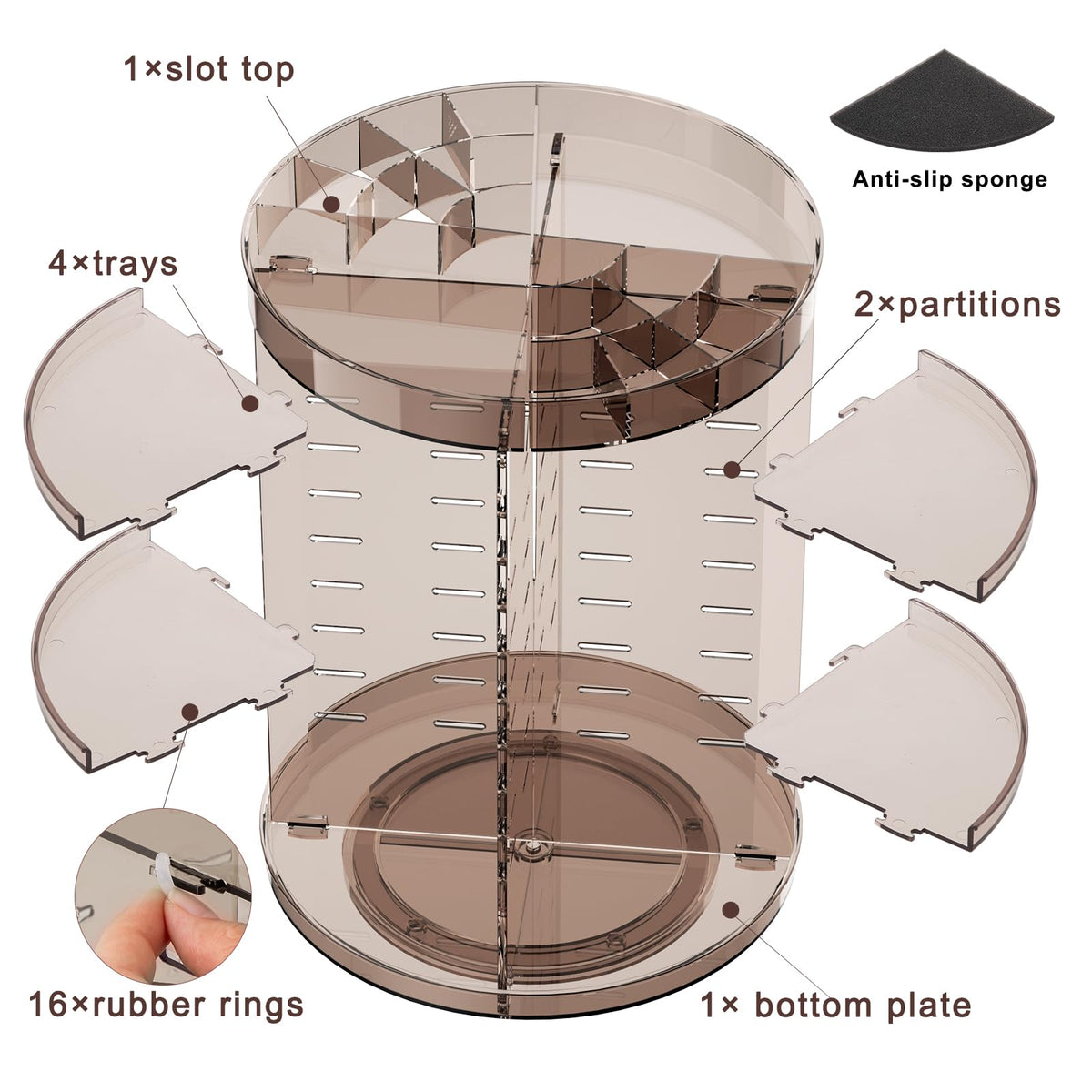 Jiavarry multi-function storage suits vanity, bathroom, and kitchen use.