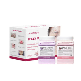 JIAYIGOOD jelly mask close-up with rose petals highlighting soothing aroma and extracts