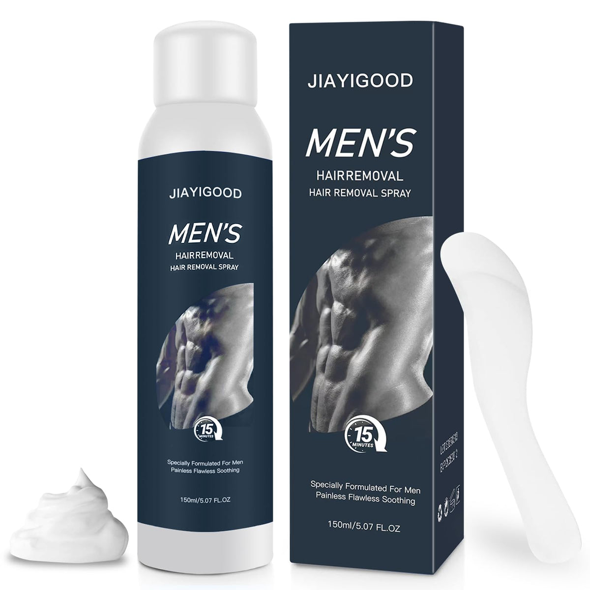 JIAYIGOOD spray foam application on arm demonstrates quick, painless depilation