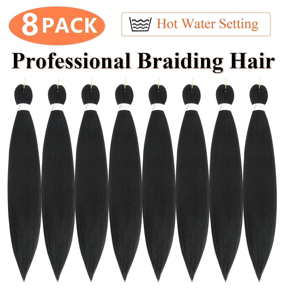 JIEANYAN 14-inch kids braiding hair pack 2 shows yaki texture for natural look.