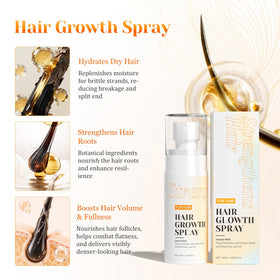 JIEXUN Hair Growth Spray biotin-enriched formula promotes elasticity and shine