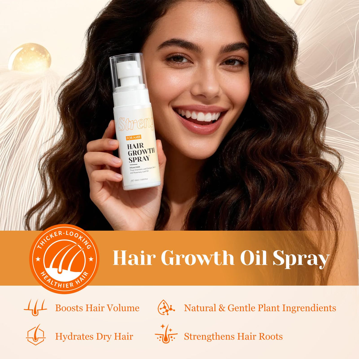 JIEXUN Hair Growth Spray travel-friendly bottle ideal for on-the-go use