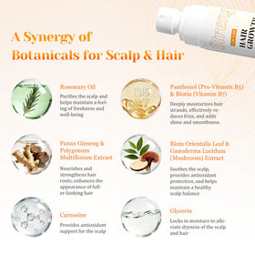 JIEXUN Hair Growth Spray rosemary oil infusion supports scalp comfort and stronger strands