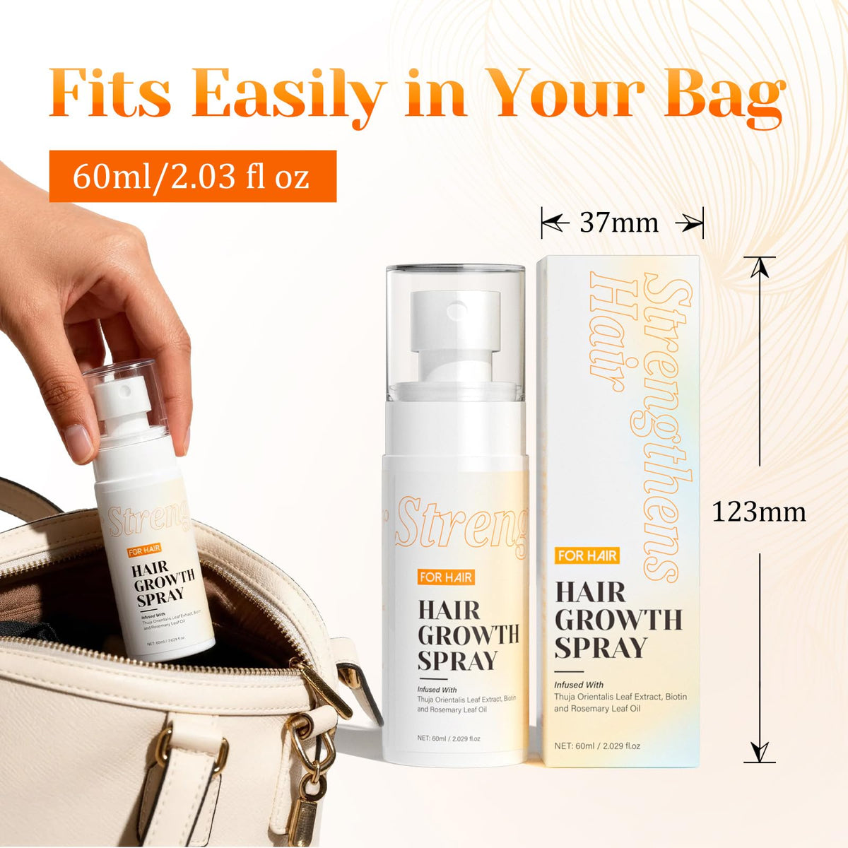 JIEXUN Hair Growth Spray all-round care for daily scalp nourishment