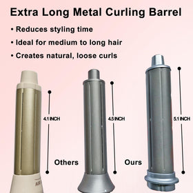 JIGGL 5-in-1 oval brush attachment enables root lift and gentle smoothing.