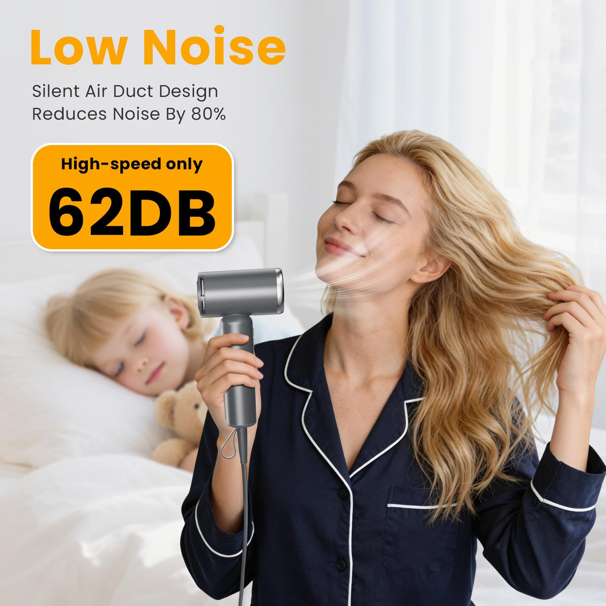 JIGGL 200M ions reduce frizz and boost shine.