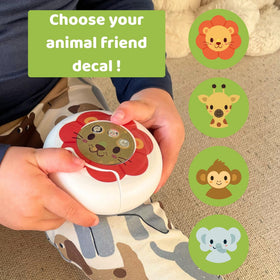 JiggleBoo all-in-one nail kit includes safety cap and brush.
