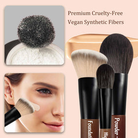 JILIER mini eyeshadow brush blends color anywhere.