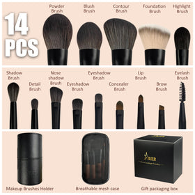 JILIER mini foundation brush delivers precise application on the go.
