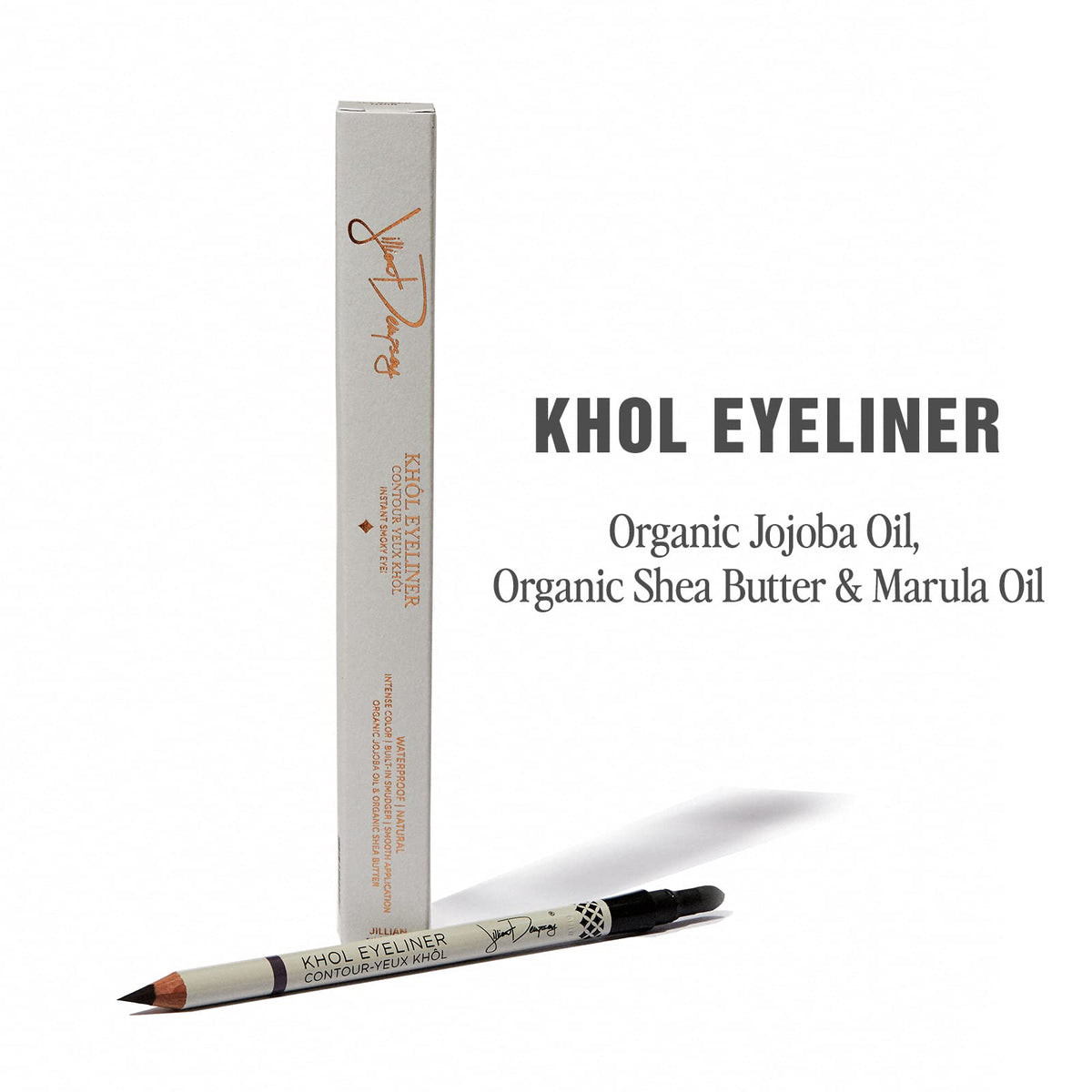 Jillian Dempsey Khol Eyeliner built-in smudger enables seamless blending.