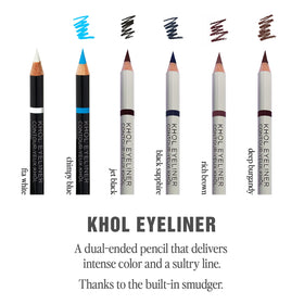 Jillian Dempsey Khol Eyeliner swatch in rich brown for a smoky look.
