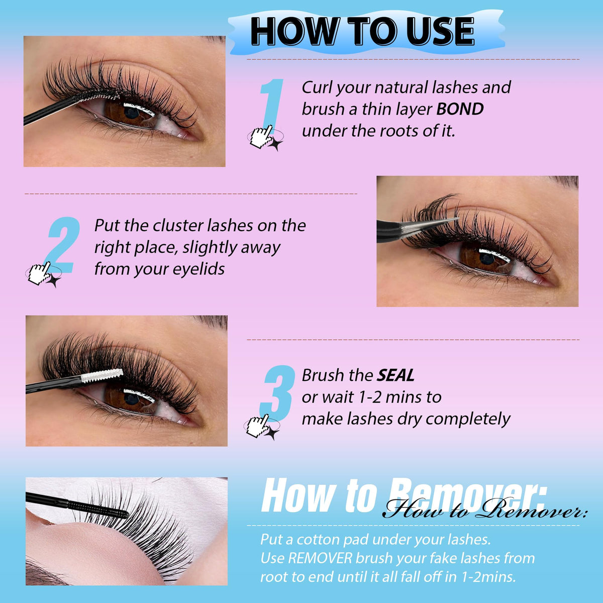 JIMIRE at-home lash extension essentials enable DIY salon-like results.