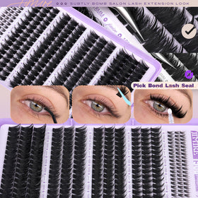 JIMIRE Bottom lash clusters to harmonize upper lashes for a cohesive finish