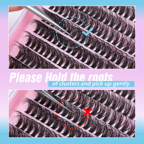 JIMIRE compact lash cluster tray keeps clusters organized during application.