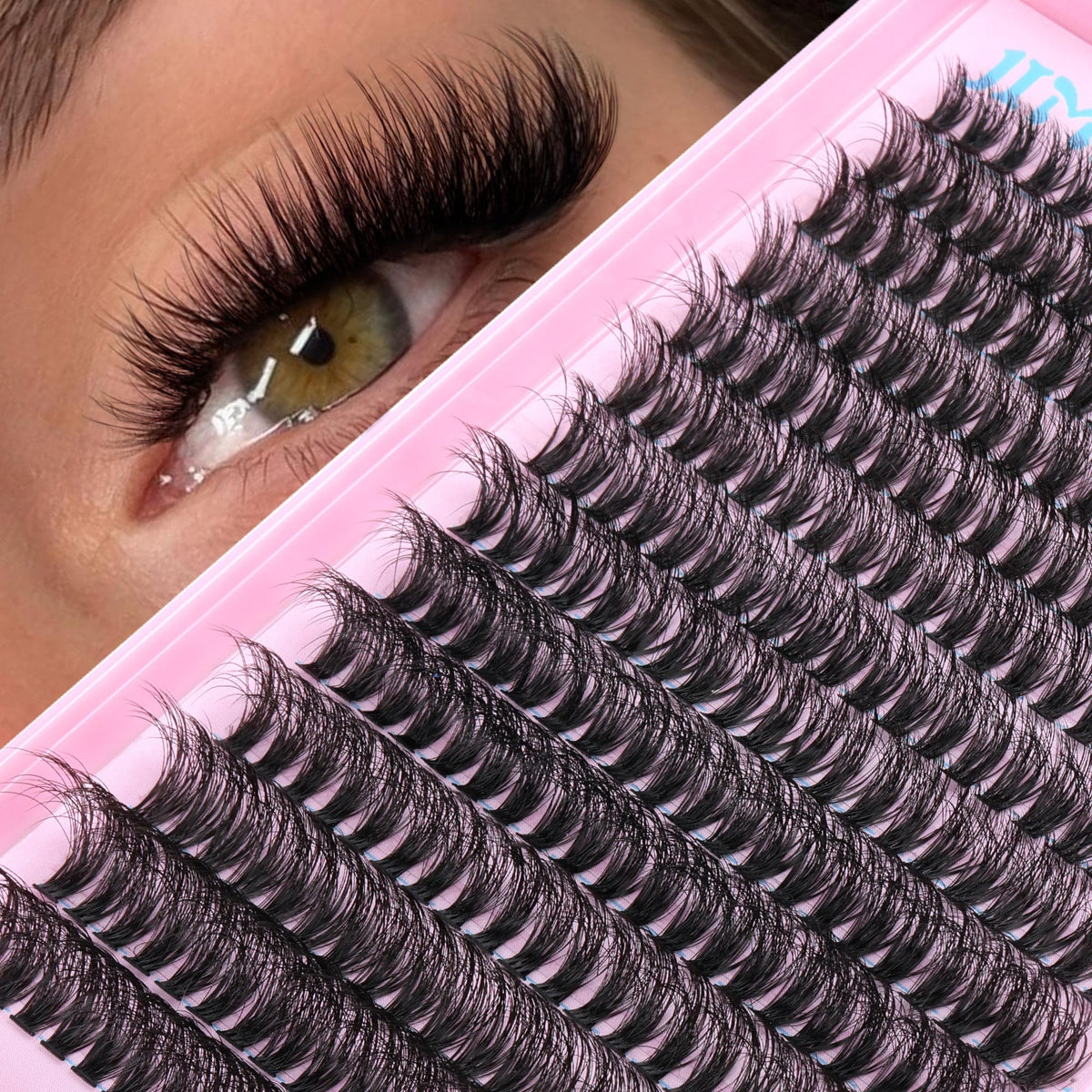 JIMIRE cruelty-free real mink-feel clusters offer natural look.