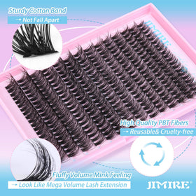 JIMIRE lash bond and seal bottle for smooth adhesion and finish.