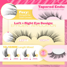 JIMIRE lash bond and seal provide secure adhesion and a clean finish.