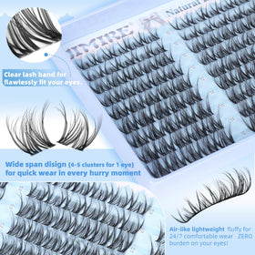 JIMIRE Spider Lash Clusters Kit: bond and seal ensure secure wear.
