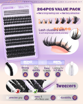 JIMIRE Ultra-lightweight mink-like fibers reduce heaviness while boosting eye drama