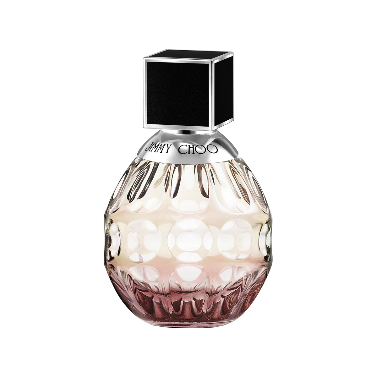 Jimmy Choo Eau de Parfum bottle close-up highlighting premium luxury and brand presence