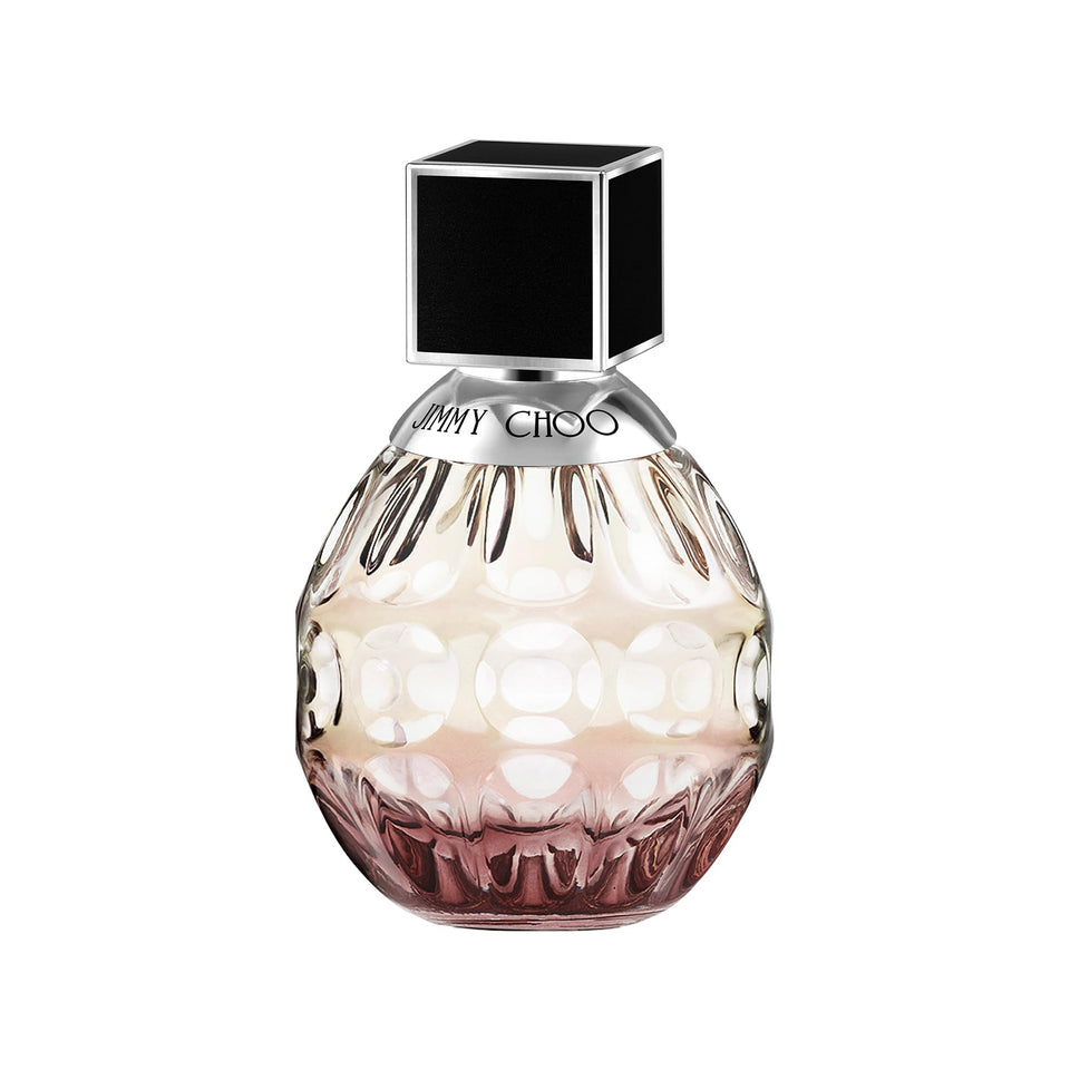 Jimmy Choo Eau de Parfum bottle close-up highlighting premium luxury and brand presence