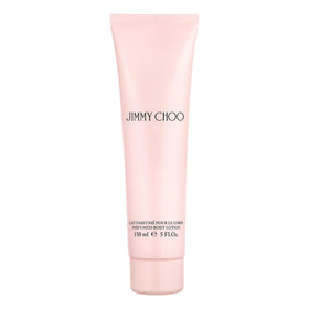 Jimmy Choo EDP 5oz body lotion packaging showcases luxury design for travel