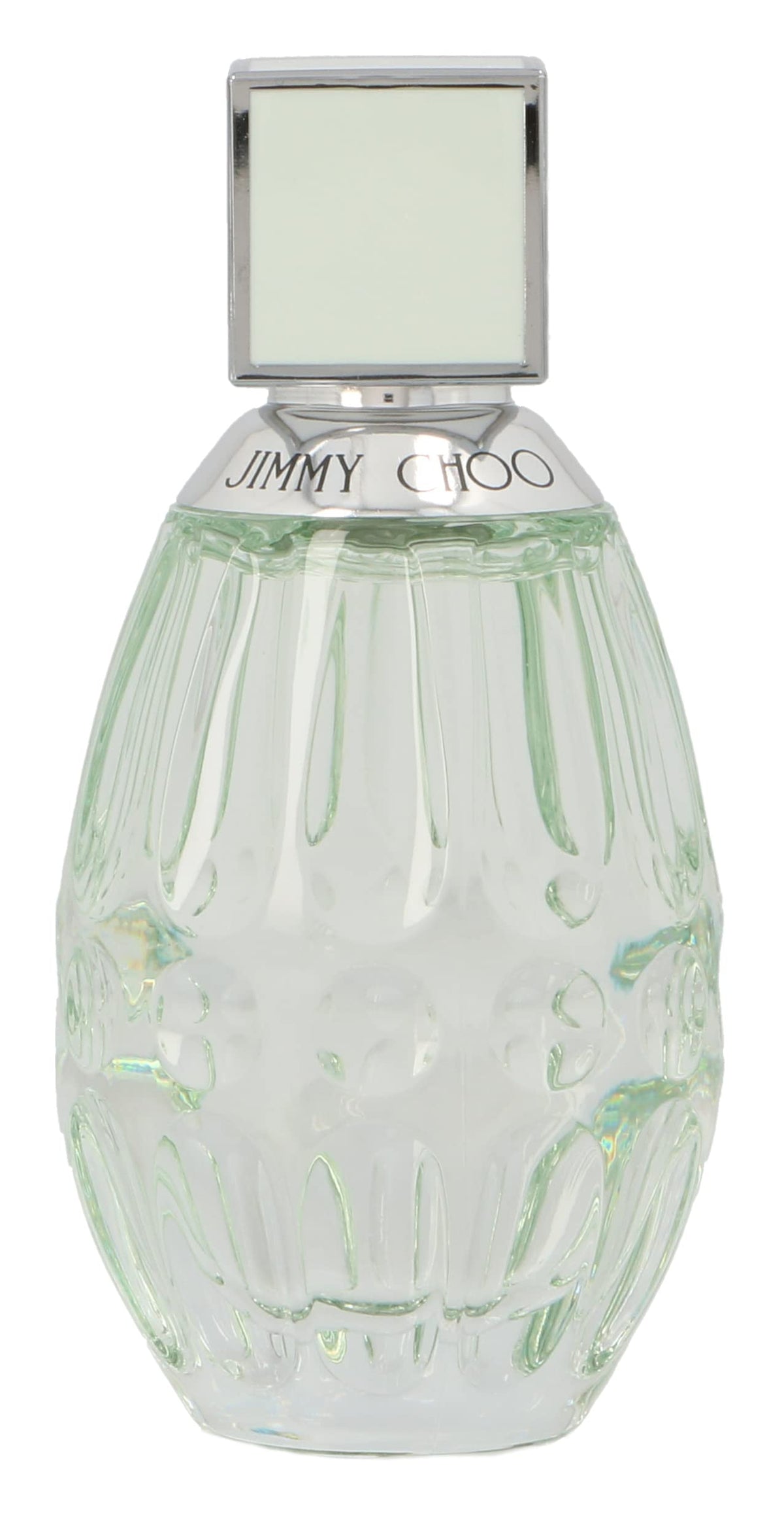 Jimmy Choo Floral cap closeup showing elegant design