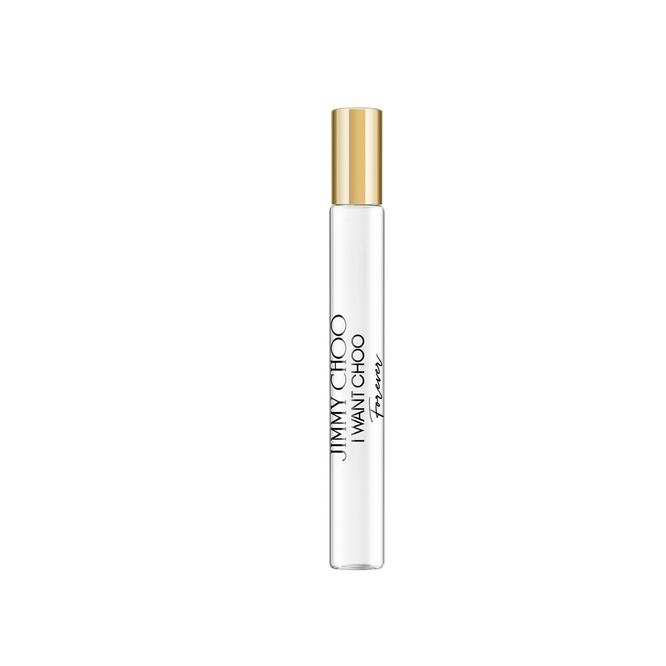 Jimmy Choo I Want Choo Forever bottle close-up, an elegant design for confident, refined presence.