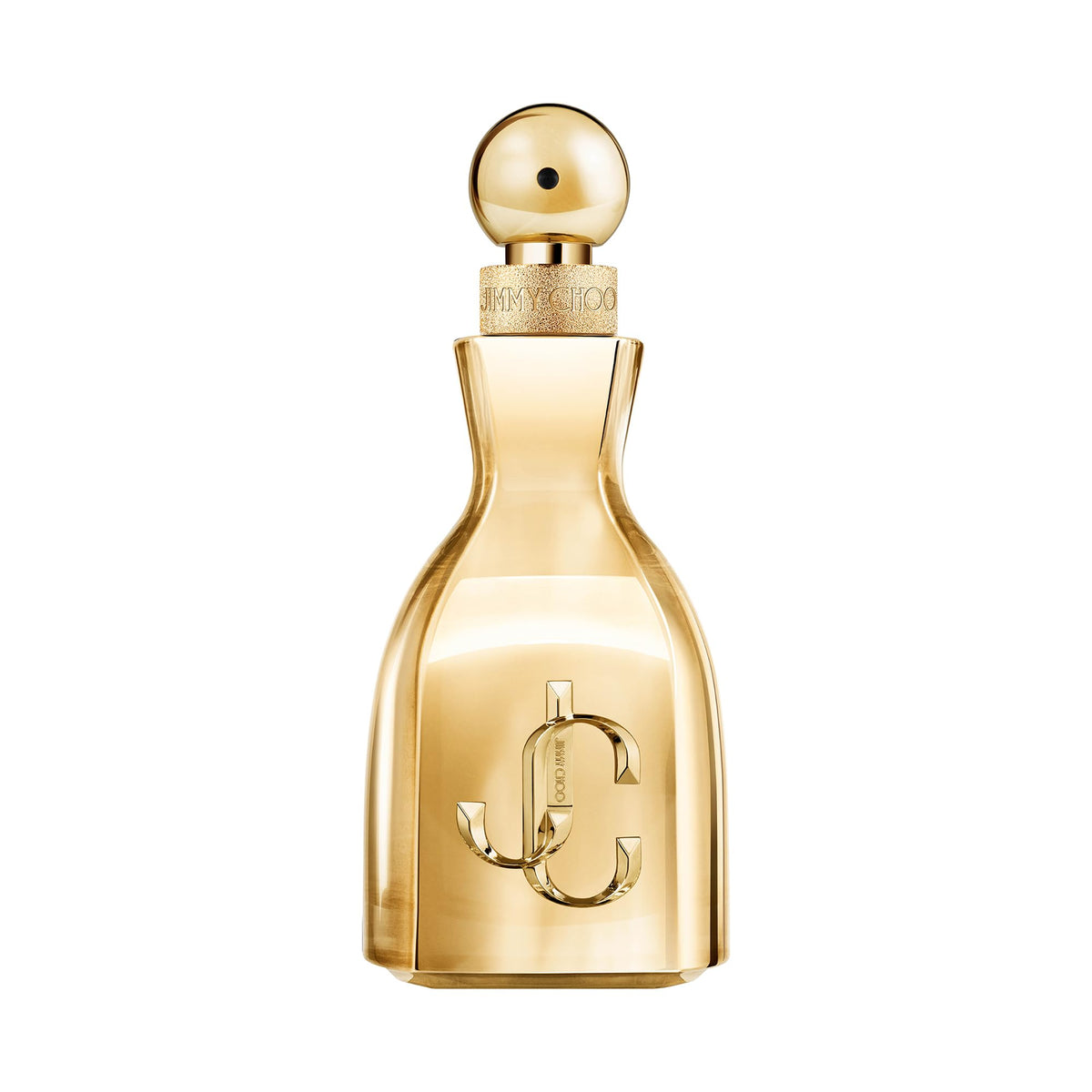 Jimmy Choo I Want Choo Le Parfum bottle front, showcasing a glamorous evening vibe and premium design.
