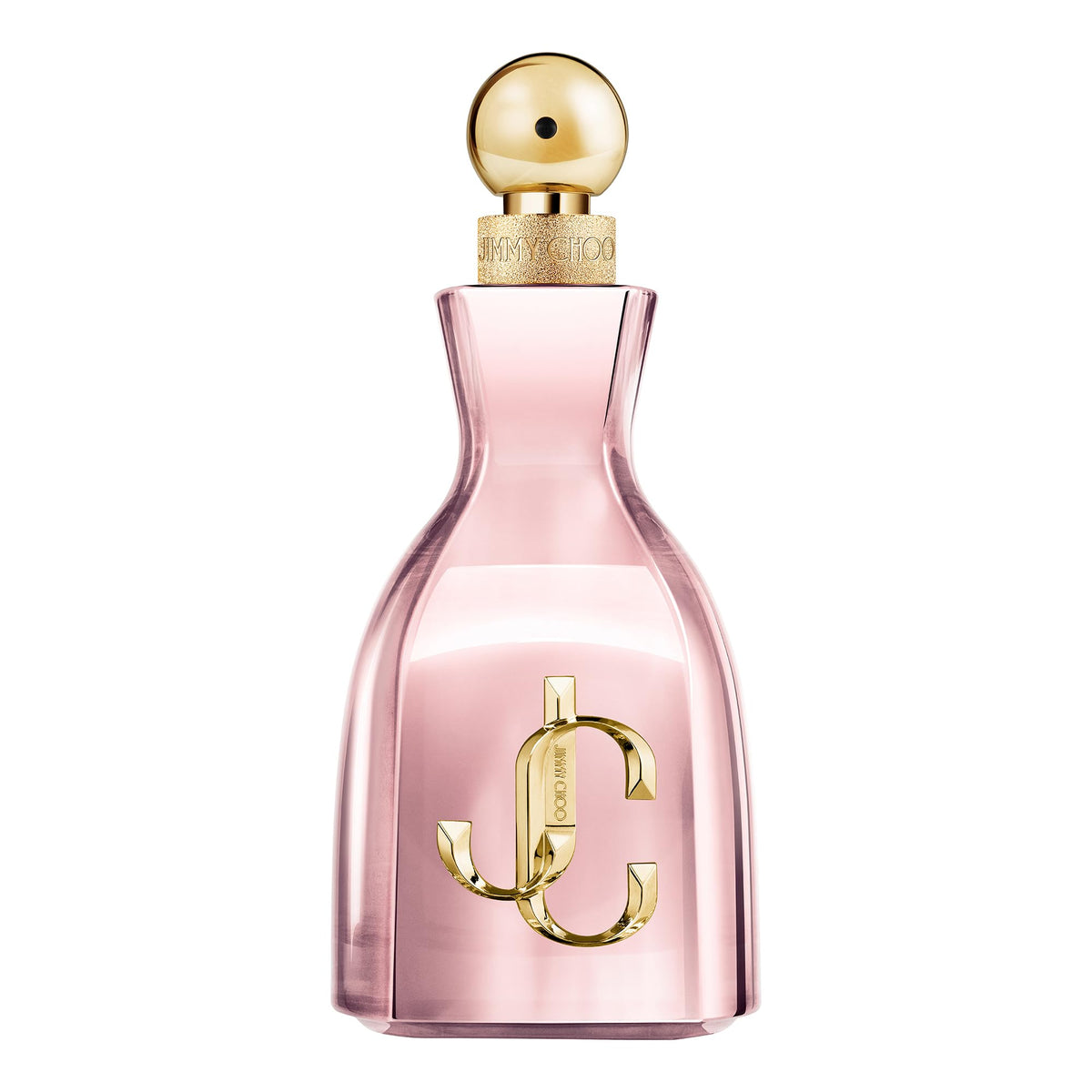 Jimmy Choo I Want Choo With Love bottle front showing elegant perfume design for a luxurious scent