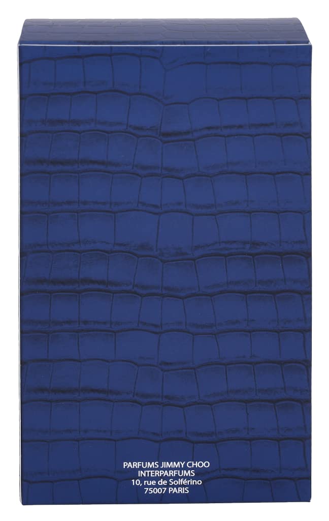 Jimmy Choo Man Blue angled shot evokes bold, refined presence.