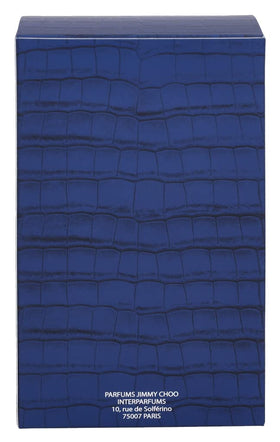 Jimmy Choo Man Blue angled shot evokes bold, refined presence.