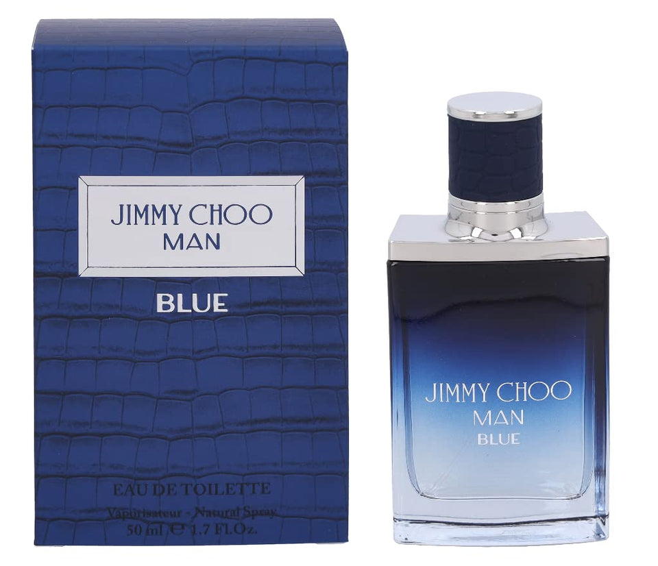 Jimmy Choo Man Blue bottle front view for everyday confidence.