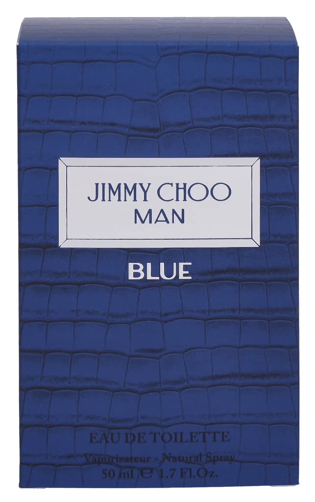 Jimmy Choo Man Blue box packaging suggests premium gifting and storage.