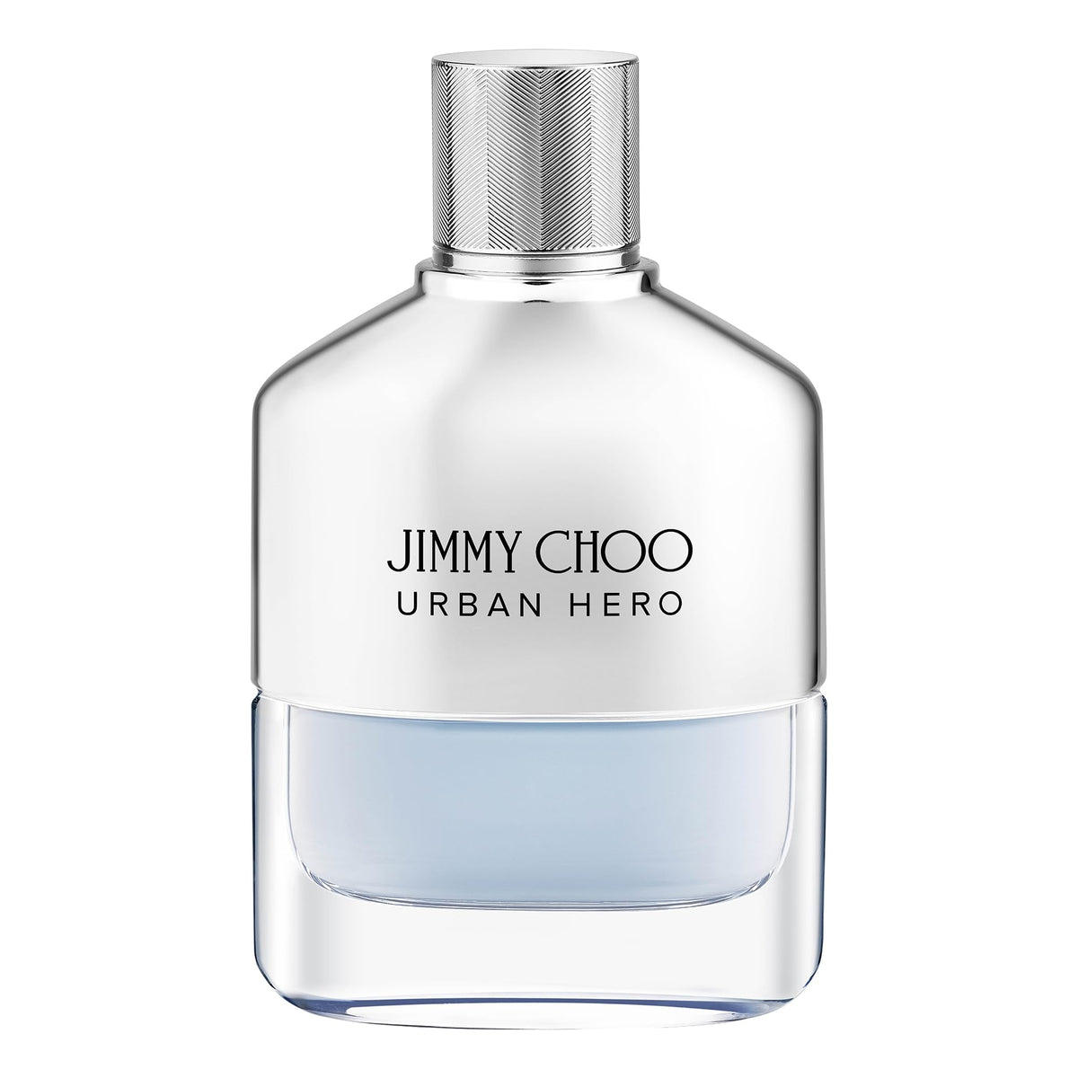 Jimmy Choo Urban Hero EDP bottle, woody fragrance for day-to-night confidence.